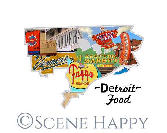 Detroit Food District Map
