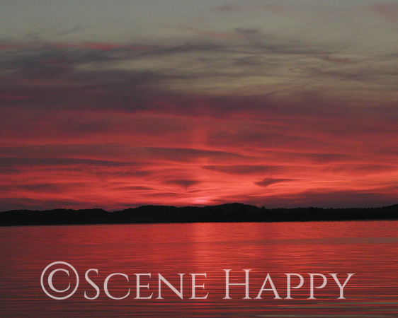 Sunset Portage Lake Onekama