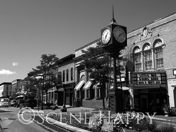 Northville Downtown Black and White