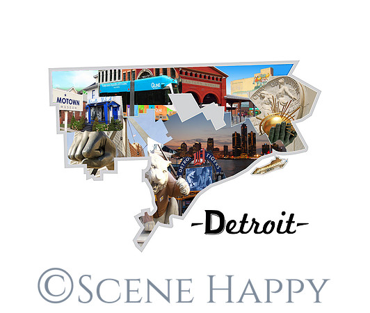 Detroit District Map Detroit Color