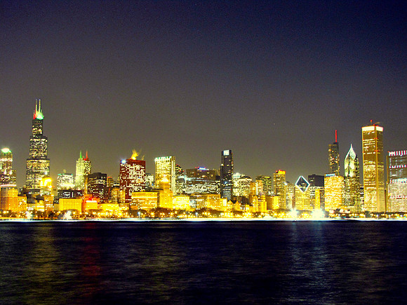 Chicago Skyline at Night
