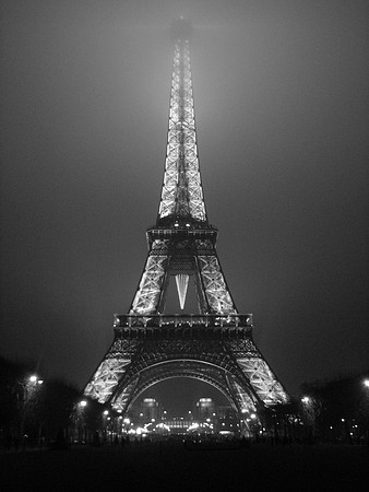 Eiffel Tower BW