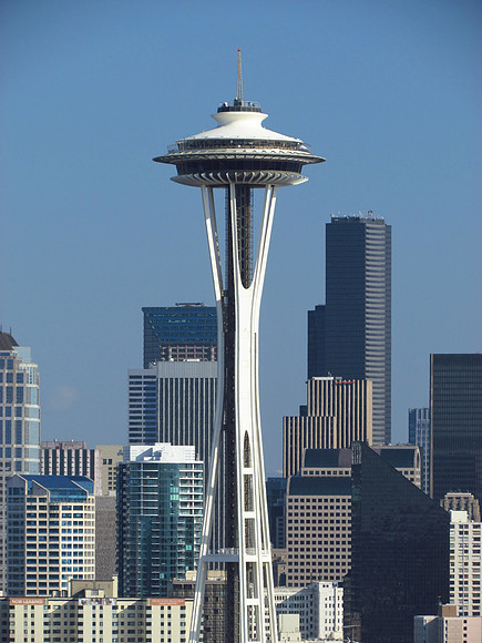 Seattle Space Needle in the City