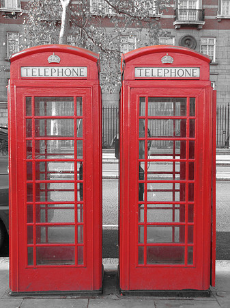 Twin Telephone Booths